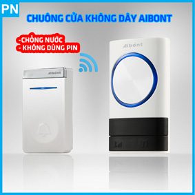 chuông cửa không dây chống nước không dùng pin aibon Chuông cửa không dây không dùng pin