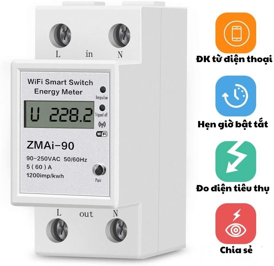 Đồng hồ đo điện năng tiêu thụ KWh Selec EM306-A | Điện City